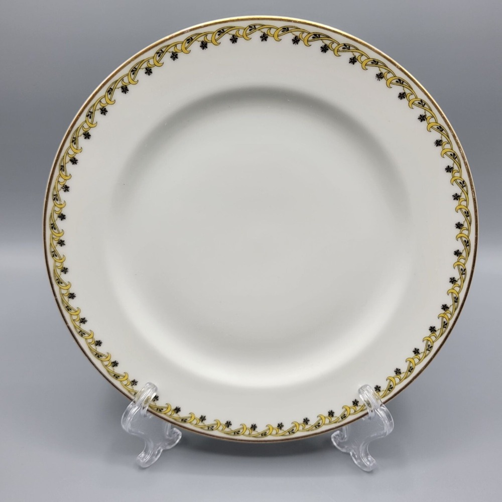 Vtg Haviland Limoges France Porcelain Salad Luncheon Plate 8.75" Floral Scroll